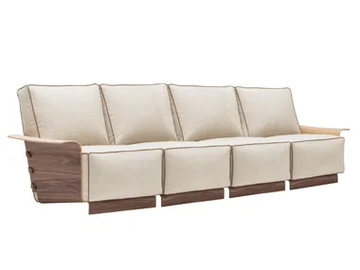 FOREST CLUB SF3033 - 4 seater fabric sofa by Andreu World - view 2